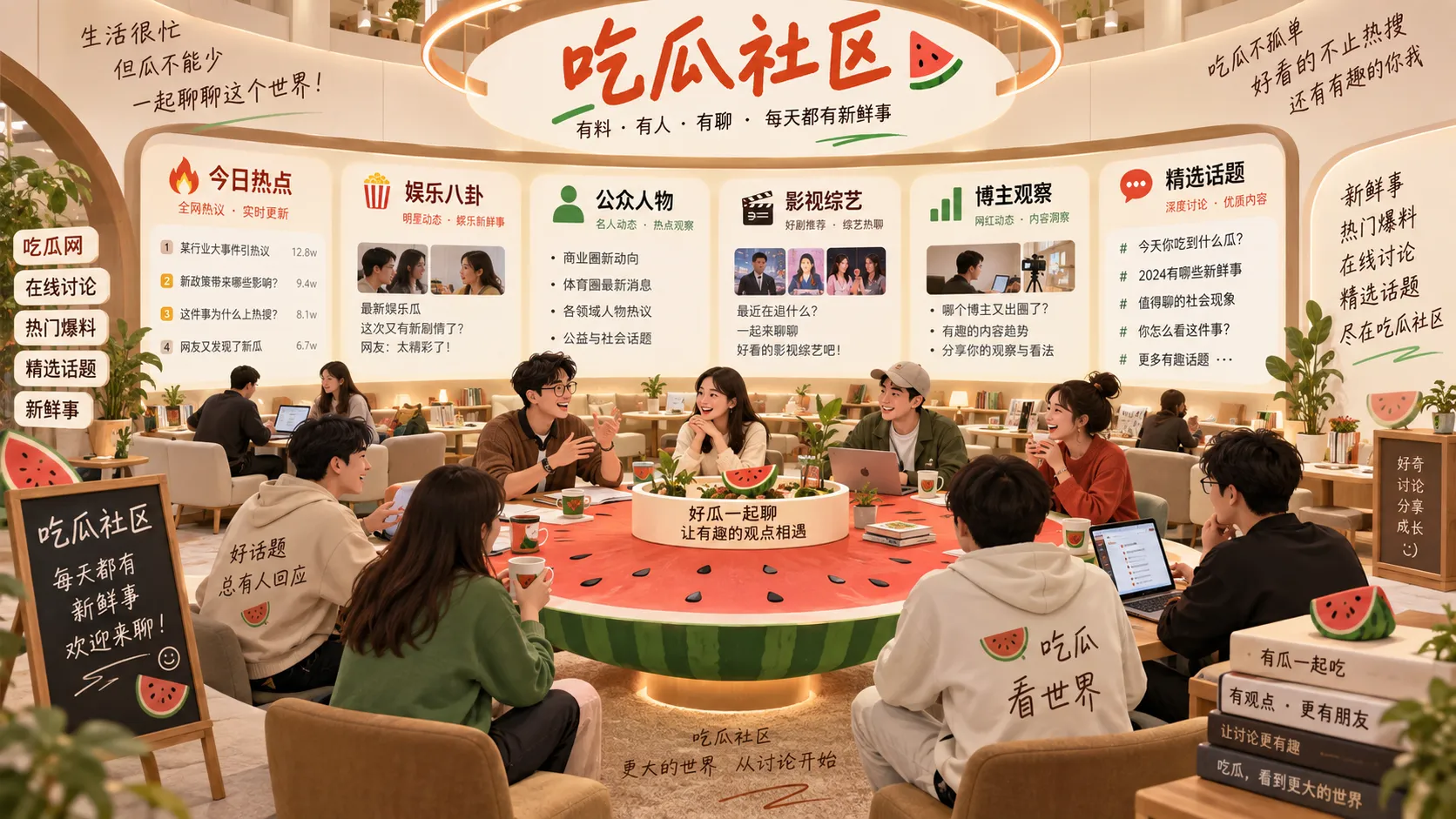 吃瓜网娱乐话题讨论社区主视觉